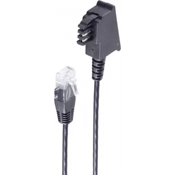 Telefonkabel ShiverPeaks BS12-09265 6 m Schwarz