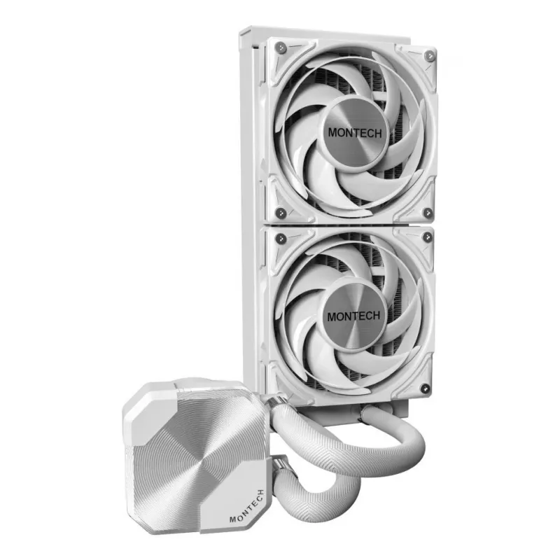 Montech HyperFlow Silent 240 Prozessor All-in-One-Flüssigkeitskühler 12 cm Weiß 1 Stk.