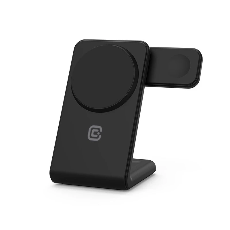 Indoor-Ladegerät Crong CRG-MSPS-BLK Smartwatch Schwarz Lightning USB Kabellos