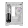 Darflash FT418 Computergehäuse + 6 aRGB-Lüfter (weiß)
