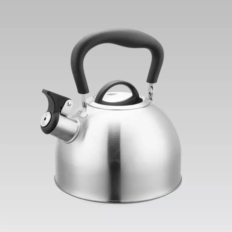 Wasserkocher Maestro MR-1336 1,8 L, Edelstahlgehäuse, schwarzer kühler Griff