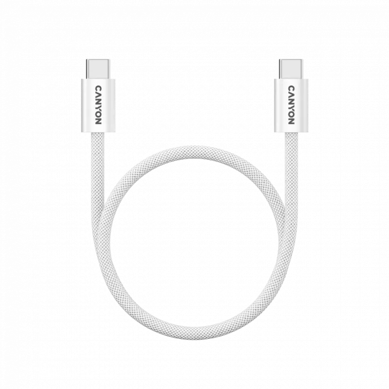 CANYON Kabel OnWire 60MG C-C 60W Magnet Geflochten 1m Weiß