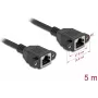 DeLOCK 90787 Netzwerkkabel Schwarz 5 m Cat6a S/FTP