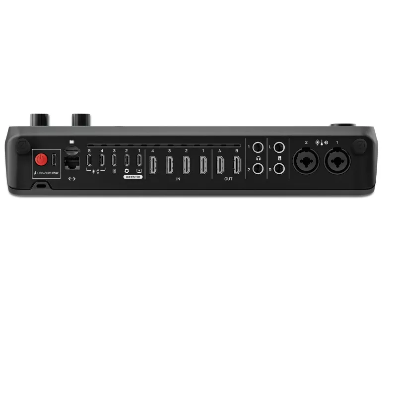 Rode RØDECaster Video Video- und Audioproduktionskonsole, bis zu 6 Videoquellen, zwei Vorverstärker, zwei interne drahtlose Empfänger