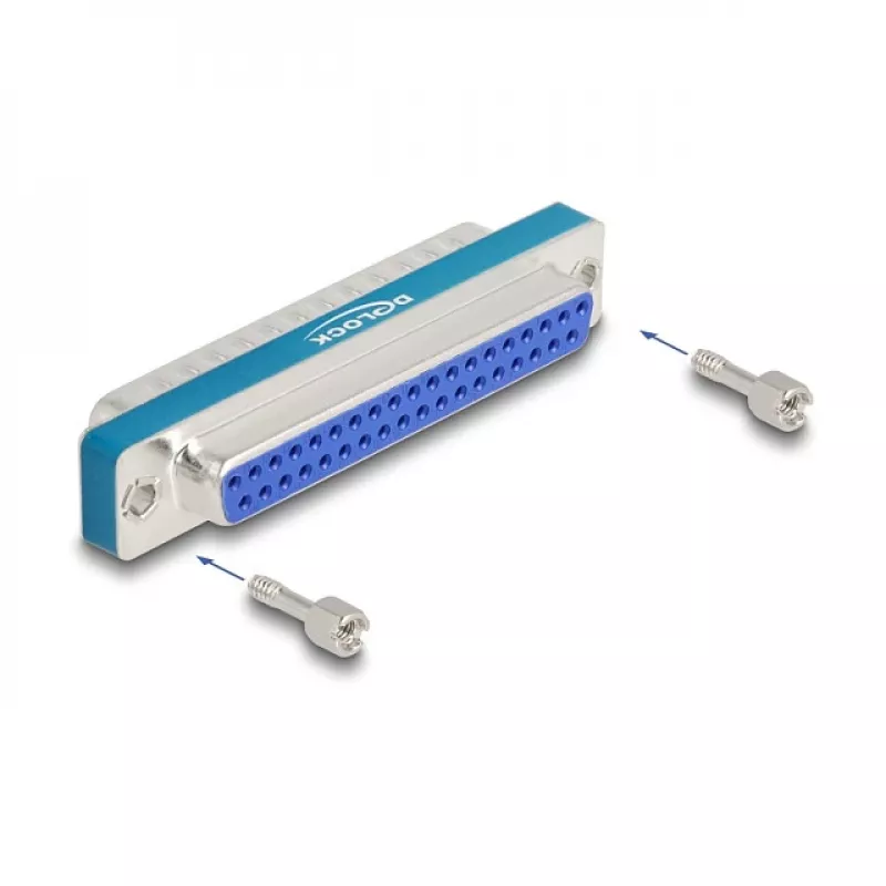 DELOCK RF/EMI-Unterdrückungsfilter D-Sub 37-polig Stecker auf Buchse vergoldet