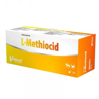 VETFOOD L-Methiocid - Ergänzungsfuttermittel für Hunde und Katzen - 120 Stück
