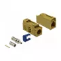 Koaxialstecker DELOCK 89694 FAKRA K Stecker, vergoldete Kontakte, 13,8×25×9,5 mm