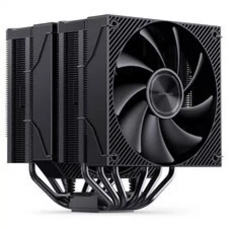 CPU-Kühler Jonsbo CA90 Dual-Tower mit 1×130 mm und 1×120 mm PWM-ARGB-Lüfter, schwarz