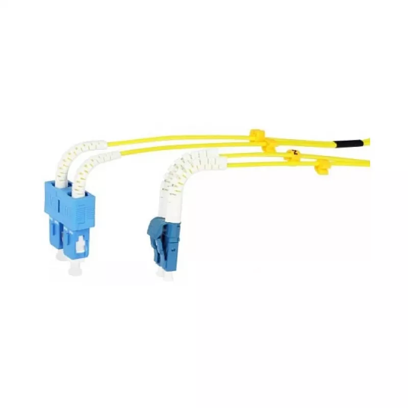 Synergy 21 LWL-2-Faser-Patchk. 1.0mtr.LC-SC 9/125um OS2 AD 2mm flexible Knickschutztülle - Single- bzw. Monomode-Faser - 1 m