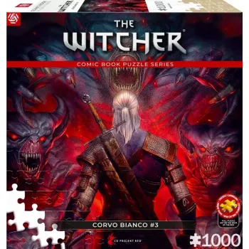 Good Loot Comic Book Puzzle: The Witcher (Wiedźmin) Corvo Weiß, 1000 Teile
