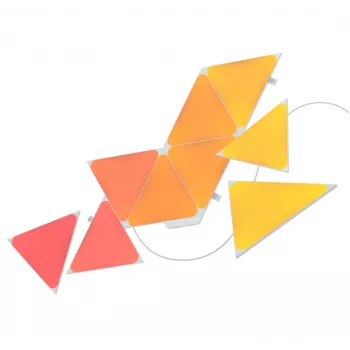 Dreieckige LED-Panelleuchten Nanoleaf NL47-0002TW-9PK — Set mit 9 RGB-Wandpaneelen, netzbetrieben, weiß