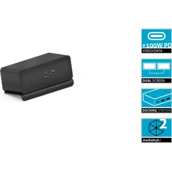 Dockingstation PureLink Mediahub2 USB-C (M2-ENC07-9940) – schwarz, USB-C-Host-Anschluss