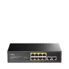 Netzwerk-Switch Cudy FS1010PG — 10/100 Mbps, 8 PoE-Ports, 2 Uplink, 120W PoE-Budget, Metallgehäuse