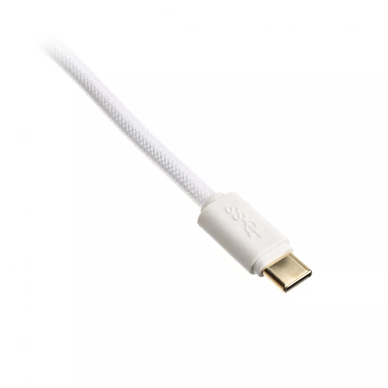 Spiralkabel USB Ducky White Edition DACOC2-WHT1, abnehmbar, weißes Spiraldesign