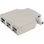Glasfaser-Verteilerbox ShiverPeaks 07-65010 Metall, 6 Ports, Hutschienenmontage, grau