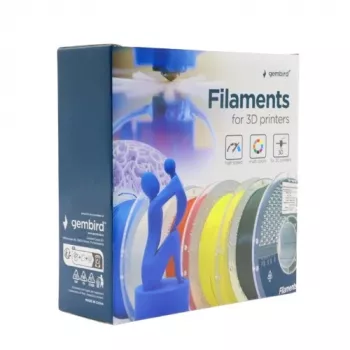 GEMBIRD 3D-Druck-Filament PLA 1,75 mm Weiß 1 kg