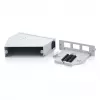 Hutschienen-Glasfaserspleißverteiler DIGITUS DN-96893 — abgewinkelt, 6 SC DX / LC Quad, Aluminium, grau