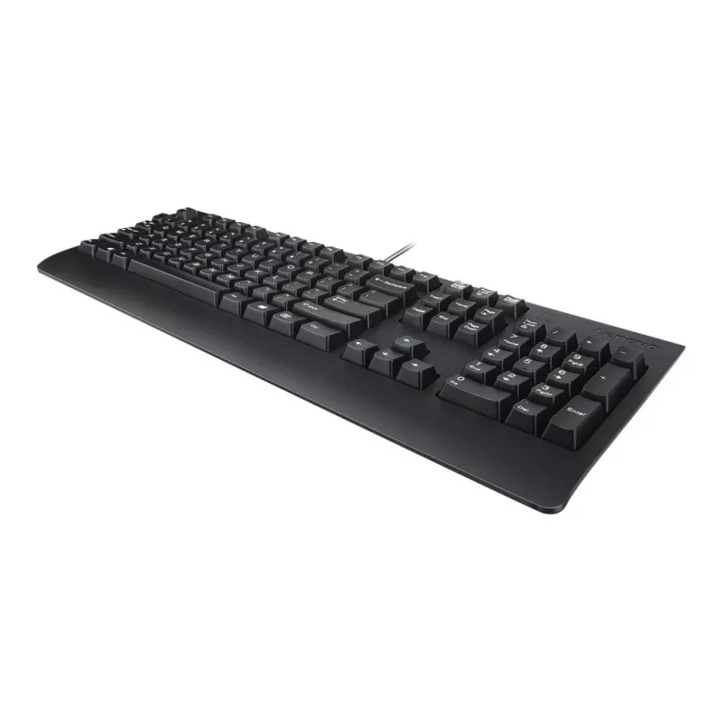 Kabelgebundene Lenovo Preferred Pro II Full-Size USB-Tastatur, QWERTY, rumänisches Layout, Schwarz, Handgelenkauflage