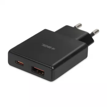 iBOX C-43 Slim GaN PD30W Wandladegerät, Schwarz