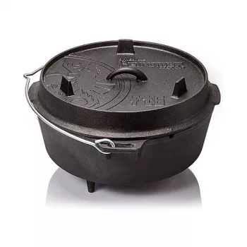 Backblech Petromax FT12 rund Gusseisen Ofen, geeignet für Brot und Fleisch, 15 kg