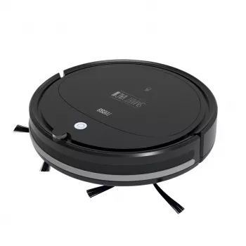 Roboterstaubsauger TEESA Smart VAC 2 — rund, schwarz, 1000 Pa Saugleistung, 9,6 V/2000 mAh Li-Akku, 0,2 l Staubbehälter, WLAN, automatische Rückkehr