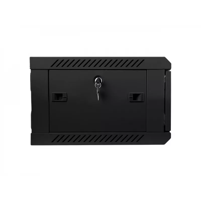 Wandmontierbarer Netzwerkschrank LANBERG WF01-6404-10B 4U 19 Zoll 600×450×285 mm IP20 schwarz, Tragfähigkeit 60 kg