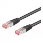 Wentronic Goobay CAT 6 Patchkabel, S/FTP (PiMF), Schwarz, 30 m – LSZH halogenfrei, Kupfer (68699)