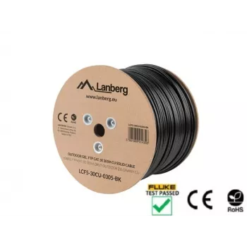 Netzwerkkabel Lanberg LCF5-30CU-0305-BK RJ45 Cat5e 305 m Schwarz