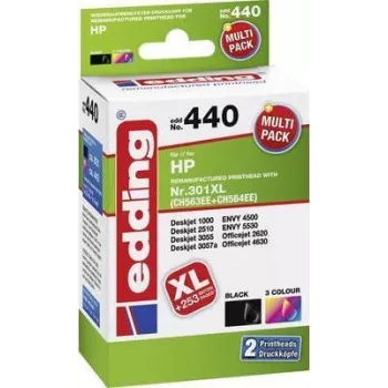 Edding EDD-440 - HP - Schwarz - Deskjet 1000 - Deskjet 2510 - Deskjet 3055 - Deskjet 3057a - ENVY 4500 - ENVY 5530 - Officejet 2620,... - Box (EDD-440)