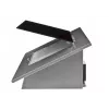 Akpo WK-4 Schwarz Eco 50 Wandmontage Grau, schwarzes Glas