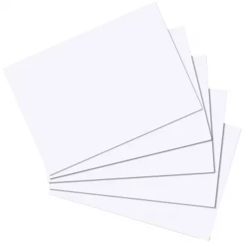 Karteikarten Herlitz 10621308 Weiß 100 Stück