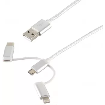 USB-Kabel ShiverPeaks BS14-50067 1m USB A Micro-USB B Weiß