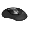 PORT CONNECT | Ergonomisches Mauspad | 200 x 230 x 20 mm | Schwarz