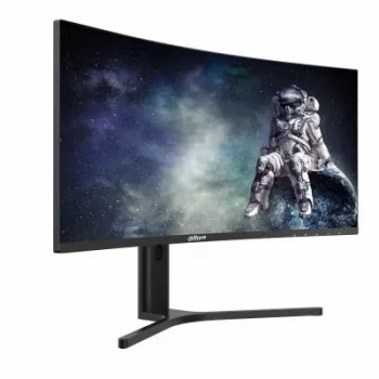 Computermonitor DAHUA LM34-E330CA 86,4 cm (34 Zoll) UltraWide Quad HD 3440×1440 VA LCD 21:9 Curved, 1 ms, VESA, höhenverstellbar, Schwarz