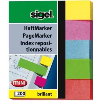 Selbstklebende Etiketten Sigel HN625 Blau Grün Pink Rot Gelb