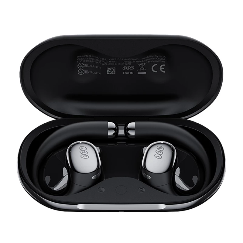Kabellose Kopfhörer QCY Crossky R70, Bluetooth 5.0, Geräuschunterdrückung, Modell CT02 (schwarz)