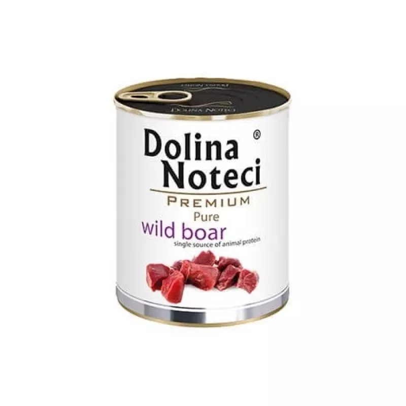 Nassfutter für Hunde Dolina Noteci Boar Adult 800 g — Monoprotein Wildschwein, 10% Protein, 7% Fett