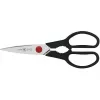 Messer- und Besteckblockset ZWILLING Gourmet 7-tlg. — Klingen aus Edelstahl, Kunststoffgriffe, enthält Koch-, Tranchier-, Brot-, Schäl- und Universalmesser, Küchenschere