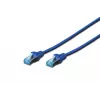 Netzwerkkabel Digitus CAT 5e SF/UTP Patchkabel RJ45 3m Blau