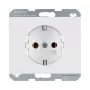 Steckdose Typ F berker 47157009, 16 A, 250 V, weiß, thermoplastisch