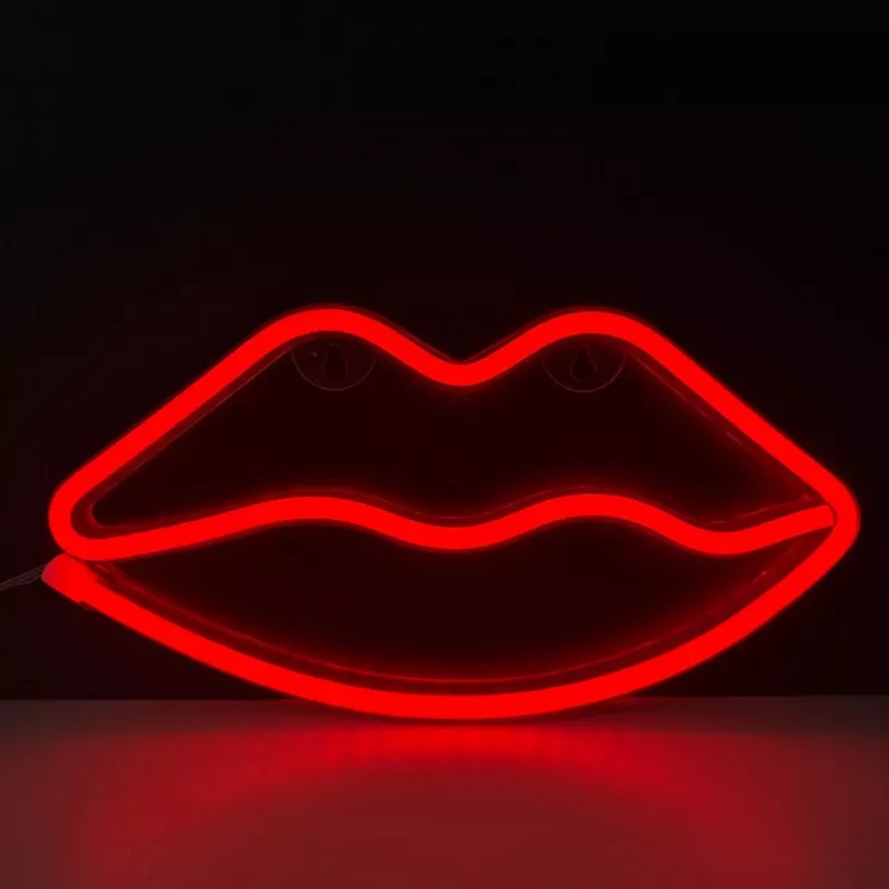 Neonlichter MANTA SNL61RGB LIPS RGB farbwechselndes Dekoschild, Modell SNL61RGB