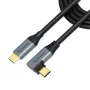 Akasa USB-Type-C-Ladekabel mit Rechtwinkel, 100 W PD - Kabel - Digital/Daten