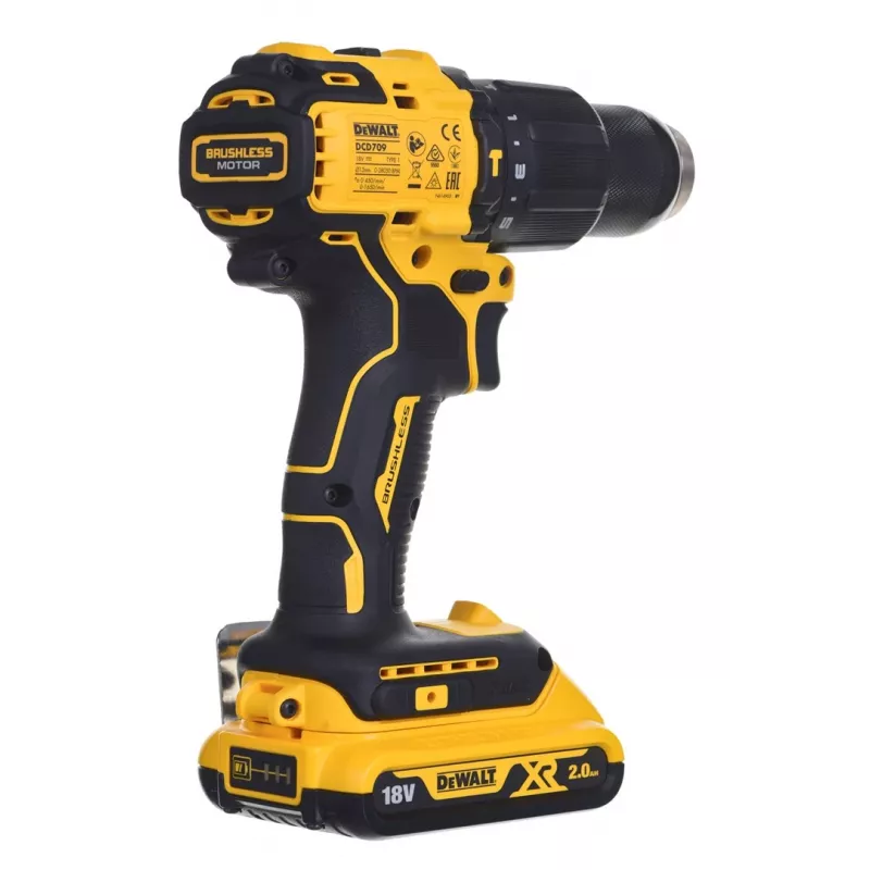 Dewalt DCD709D2T Schlagschrauber mit Akku und Ladegerät