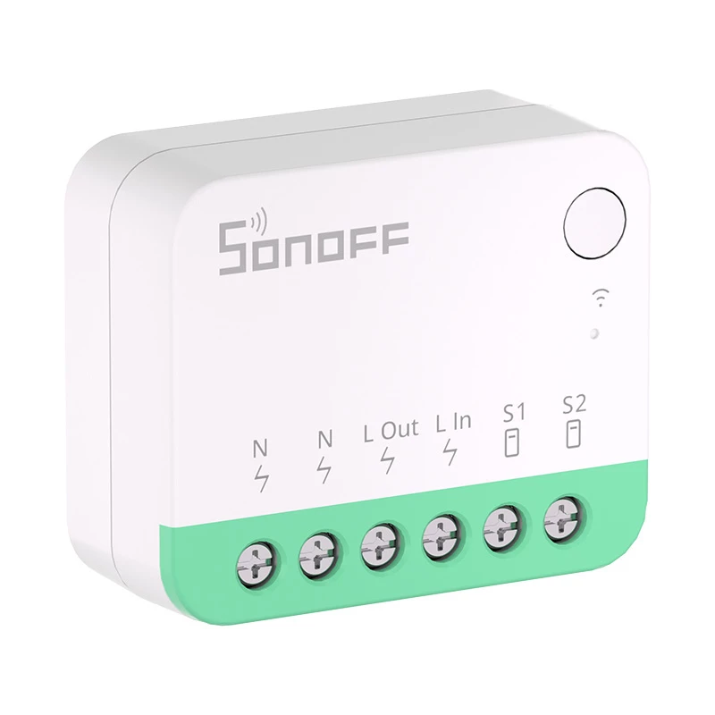 Sonoff MINIR4M Matter smarter WLAN-Minischalter (HomeKit, SmartThings, Home Assistant).