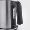 Severin WK 3489 elektrischer Wasserkocher 1 l 2400 W Schwarz, Silber