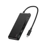 Belkin Connect, USB Type-C, HDMI, USB 2.0 Type-A, USB 3.2 Gen 1 (3.1 Gen 1) Type-C, MicroSD (TransFlash), SD, Schwarz, Rundkabel, 0,2 m