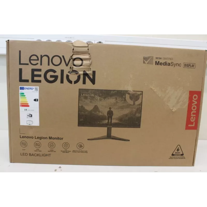 Monitor Lenovo Legion R24s 24 Zoll IPS 16:9 144 Hz 1 ms 1920×1080 250 cd/m² HDMI 1 Raven Schwarz — beschädigte Verpackung