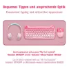 XXL Schreibtischunterlage für Maus und Tastatur, pink