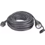 Renkforce Stromverlängerungskabel [ Schutzkontaktstecker - Schutzkontaktkupplung] 16 A Schwarz 20,00 m Renkforce