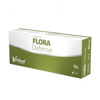 VETFOOD Flora Defense - Nahrungsergänzungsmittel für Hunde - 60 Stück